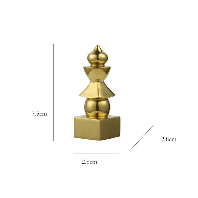 Buddhistisches Feng Shui Messing Fünf-Elemente-Pagoden-Amulett Pagode Glücks-Amulett Himmel und Erde Heimdekoration Tibetische Schätze Handwerkskunst