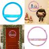 Round Door Sign Silicone Mold Sturdy Silicone Round Door Tag Molding Tool for Crafty Homeowners and Hobbyists