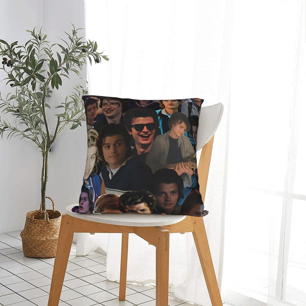 Steve Harrington Pillow Case Square Pillow Cover Novelty Cushion Cover For Sofa Car Home Decor
