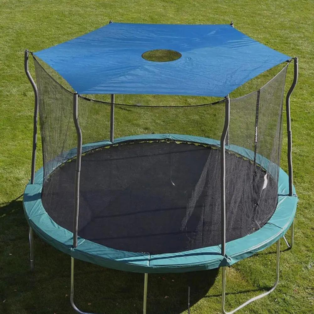 10/12/14ft Feet Outdoor Trampoline Shade Sun Cover Oxford Cloth Waterproof Trampoline Canopy Rainproof Tent Cover for Outdoor