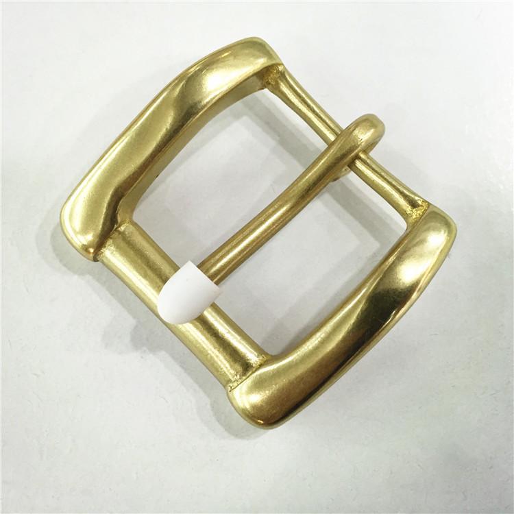 Unisex 3.5CM Brass Pin Buckle for Casual Belts - Handmade Leather Accessories
