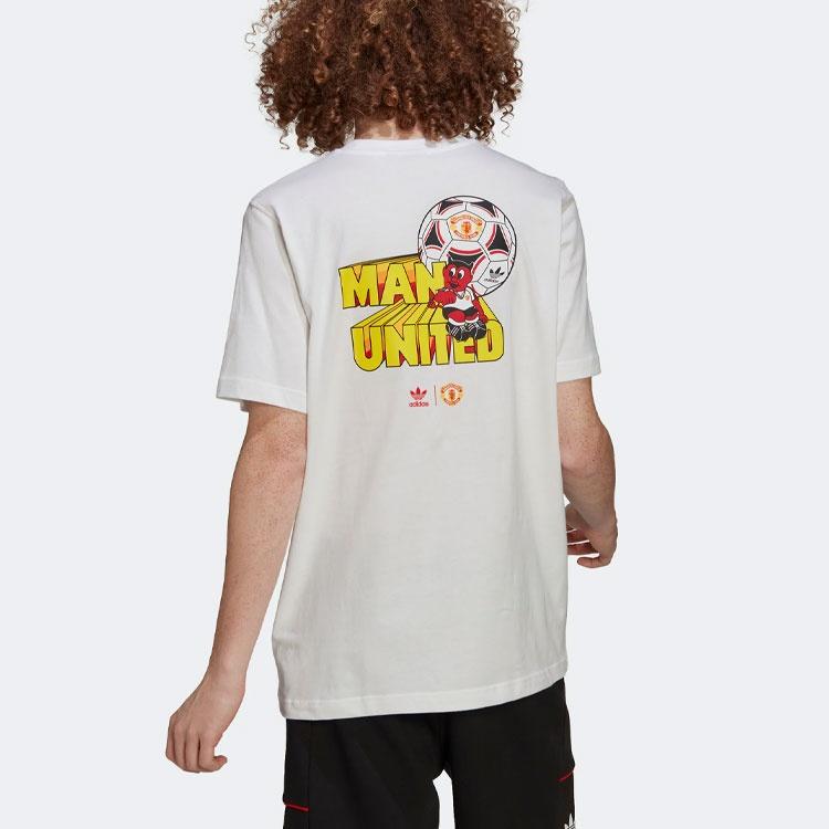 adidas Original Manchester United Graphic Tee 'White' Men's HP0448