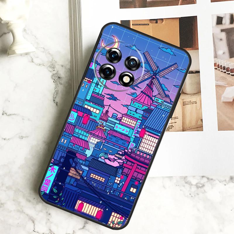 Art Pixel Aesthetic Case For OnePlus 12 12R 11 9 10 Pro 10R 9R 8T 10T Nord CE 2 3 Lite 2T N10 N20 N30 CE4 Cover