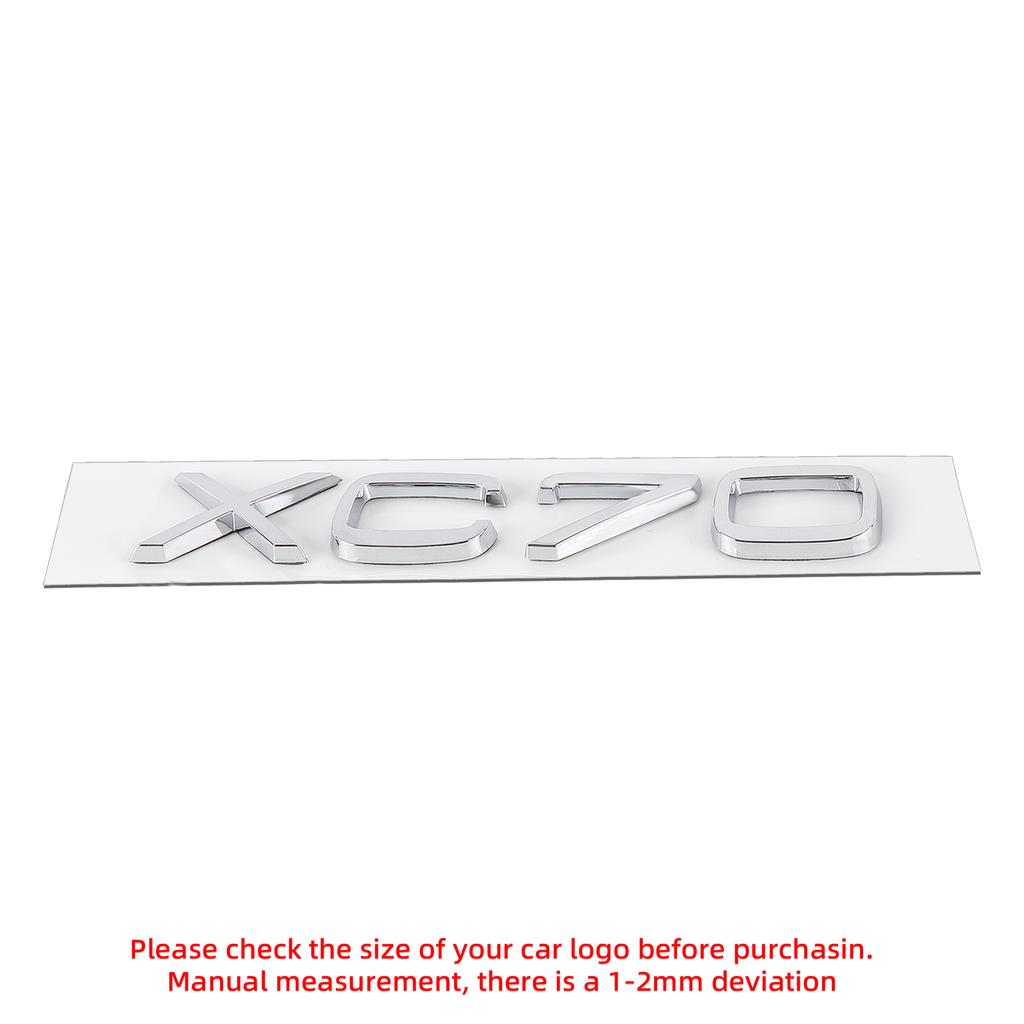ABS Car XC Series Number Emblem Logo Sticker Rear Trunk Decals Accessories For Volvo XC40 XC60 V70 S60 XC90 S80 V40 XC70 V50 AWD
