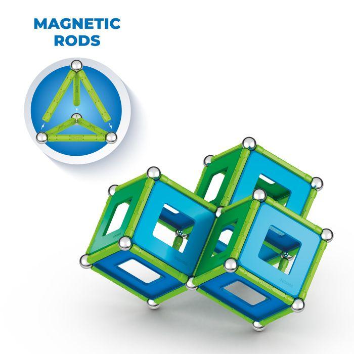 Kit de Construction Magnétique Écologique et Créatif - GEOMAG - Classic Panels Recycled 114 pcs