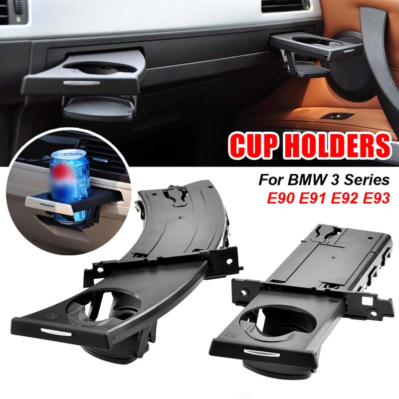 New Left/Right Car Front Drink Cup Holder Water Cup Drink Holder Cup Holder Stand For BMW E90 E91 E92 E93 Retractable