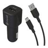 MUVIT FOR CHANGE Pack Car Charger 12W + USB C Cable - 1.2 M - Black