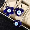 Clavicle Chain Friendship Lucky Turkish Amulet Necklace Choker Blue Eye Pendant Necklace for Women