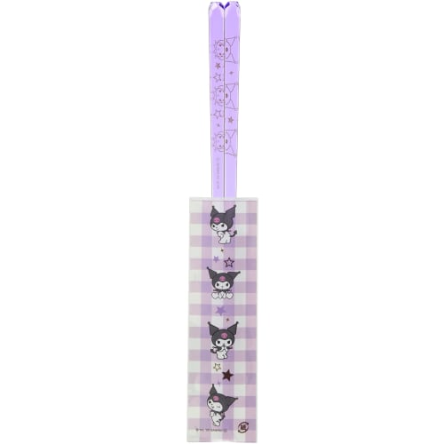 Kanemasa Pottery Sanrio "Kuromi" Stars Clear Chopsticks, 23cm, Purple, 315517