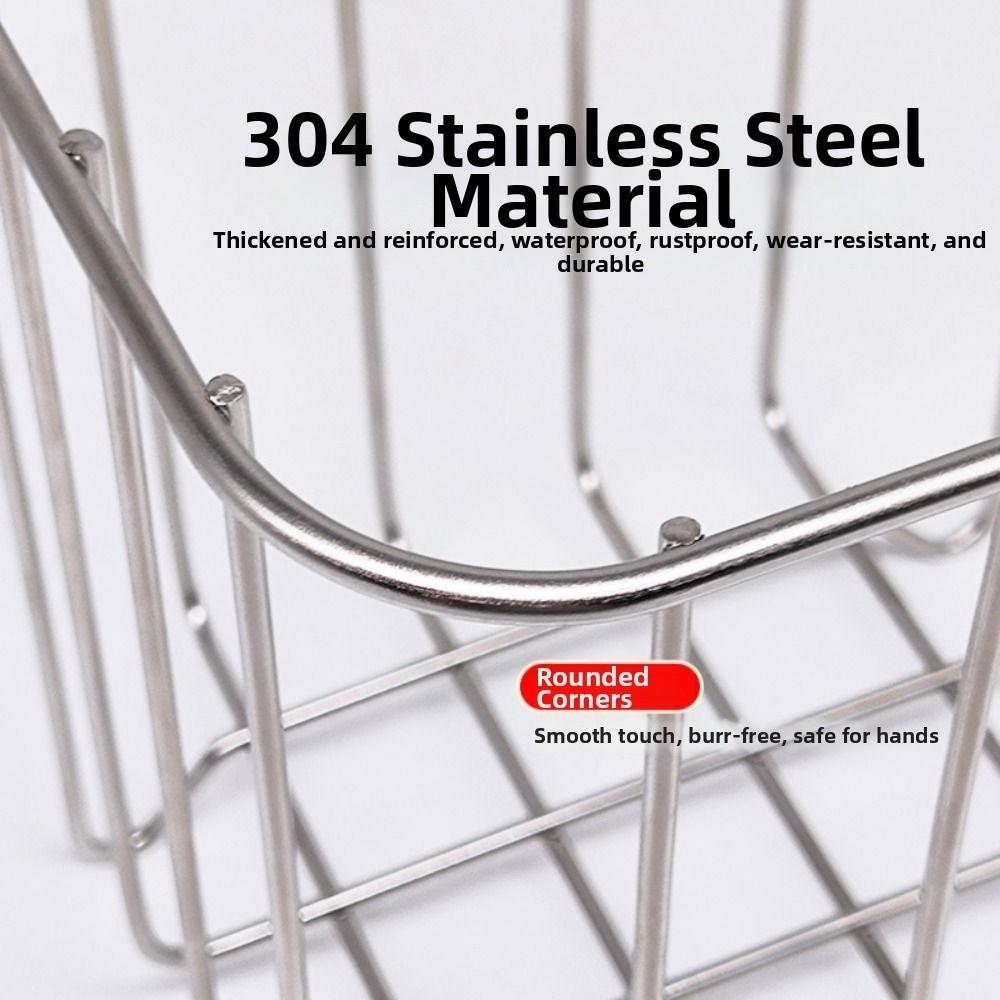 Multifunctional Sink Garbage Organizer Rust-proof Rubbish Drain Basket  Garbage Management