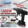 AC 100-240V  1200W High Pressure Cordless Car Washer Spray Water Guns With 2PCS 15000mAh Battery Cleaner Machine For 18V Battery
