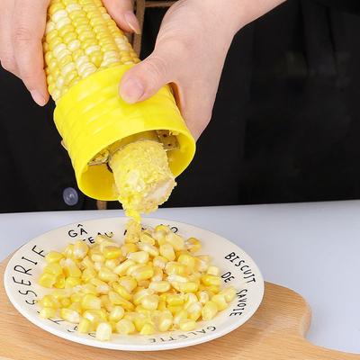 Edelstahl Maisdrescher Obst- und Gemüsewerkzeuge Leichtes Schälen Maisdrescher Schäler Maiskolbenentferner Küchenzubehör