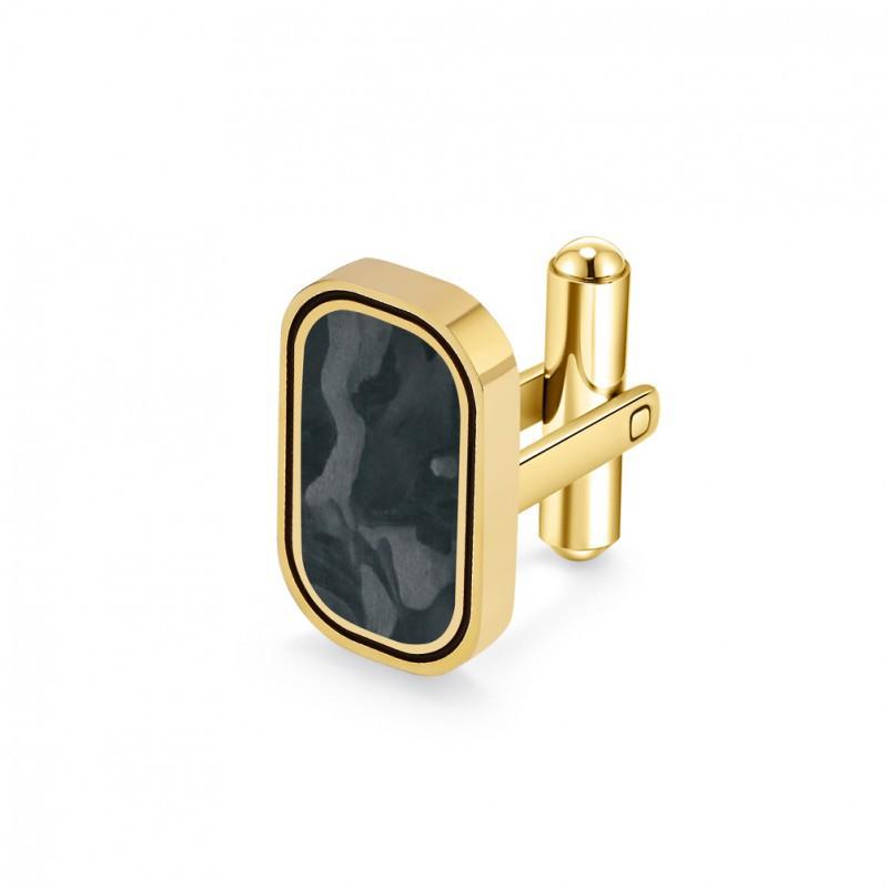 

Original Minimalist Camouflage Forged Carbon Fiber French Gentleman Cufflinks PT999