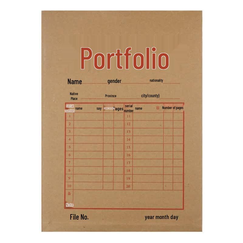 M&G A4 Kraft Archival File Bags