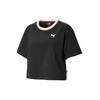 PUMA Drop Shoulder Sleeve T Shirt Women's Black 586043-01