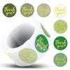 500 Sheets/Roll Thank You Adhesive Stickers for Notebooks, Water Cups, and Envelope Sealing
