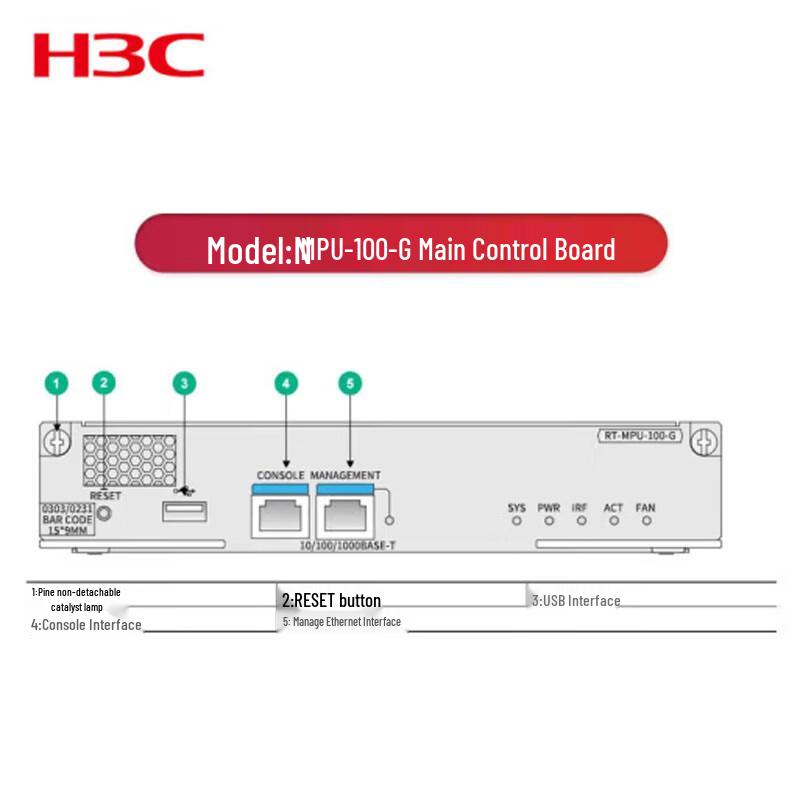 

H3C MSR56 MPU-100-G Main Control Board