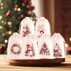 6pcs Christmas Drawstring Pouch Bags Small Candy Gift Bag Navidad Xmas Party Favor Boutique Jewelry Packaging Bags 2026 New Year