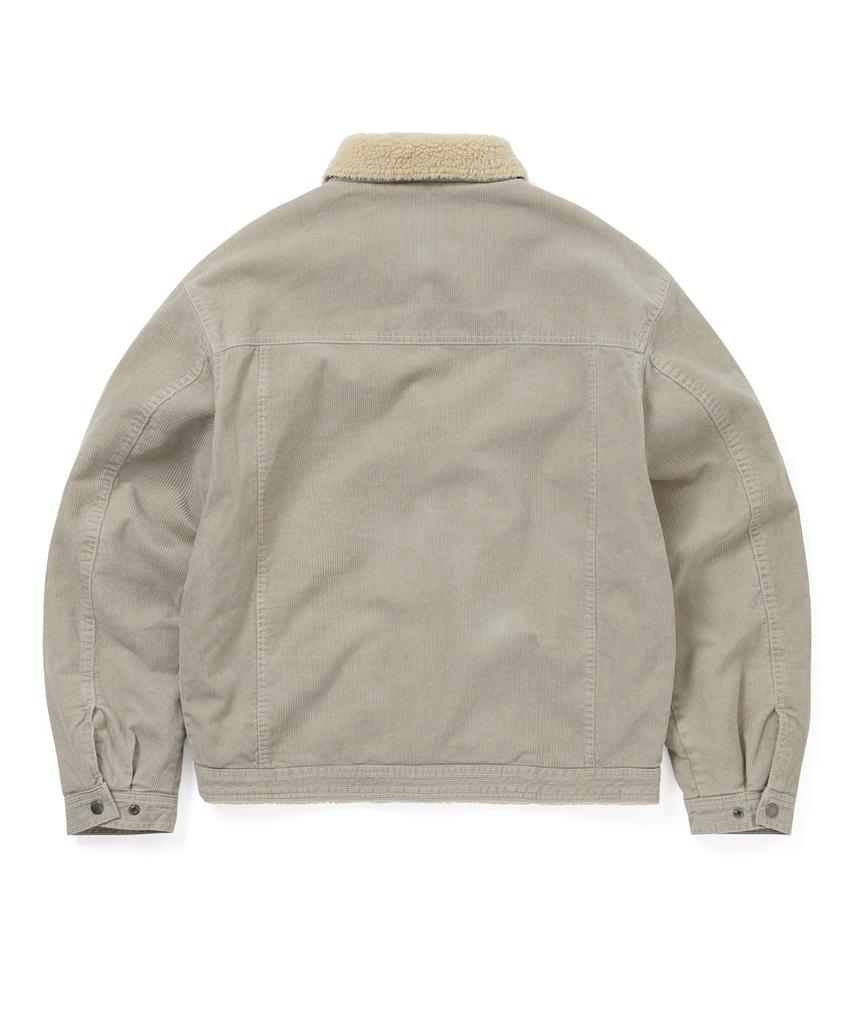 Thisisneverthat Sherpa Lined Corduroy Trucker Jacket Stone