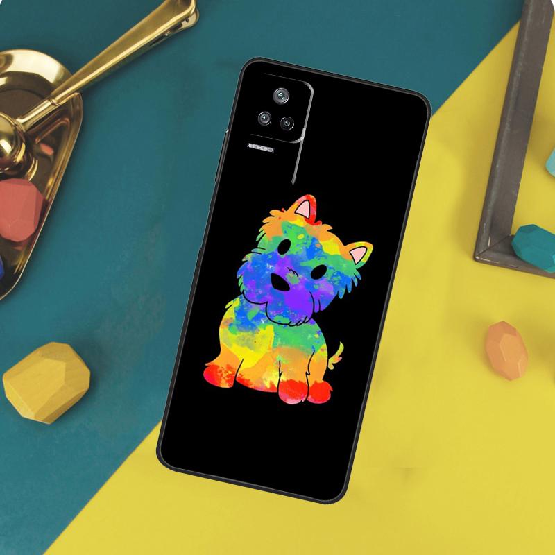 Cartoon Westie Dog Case For Xiaomi 15 14 13 Ultra 11T 12T 13T 14T Pro POCO X7 Pro X3 X5 X6 F5 F6 M6 Pro Funda