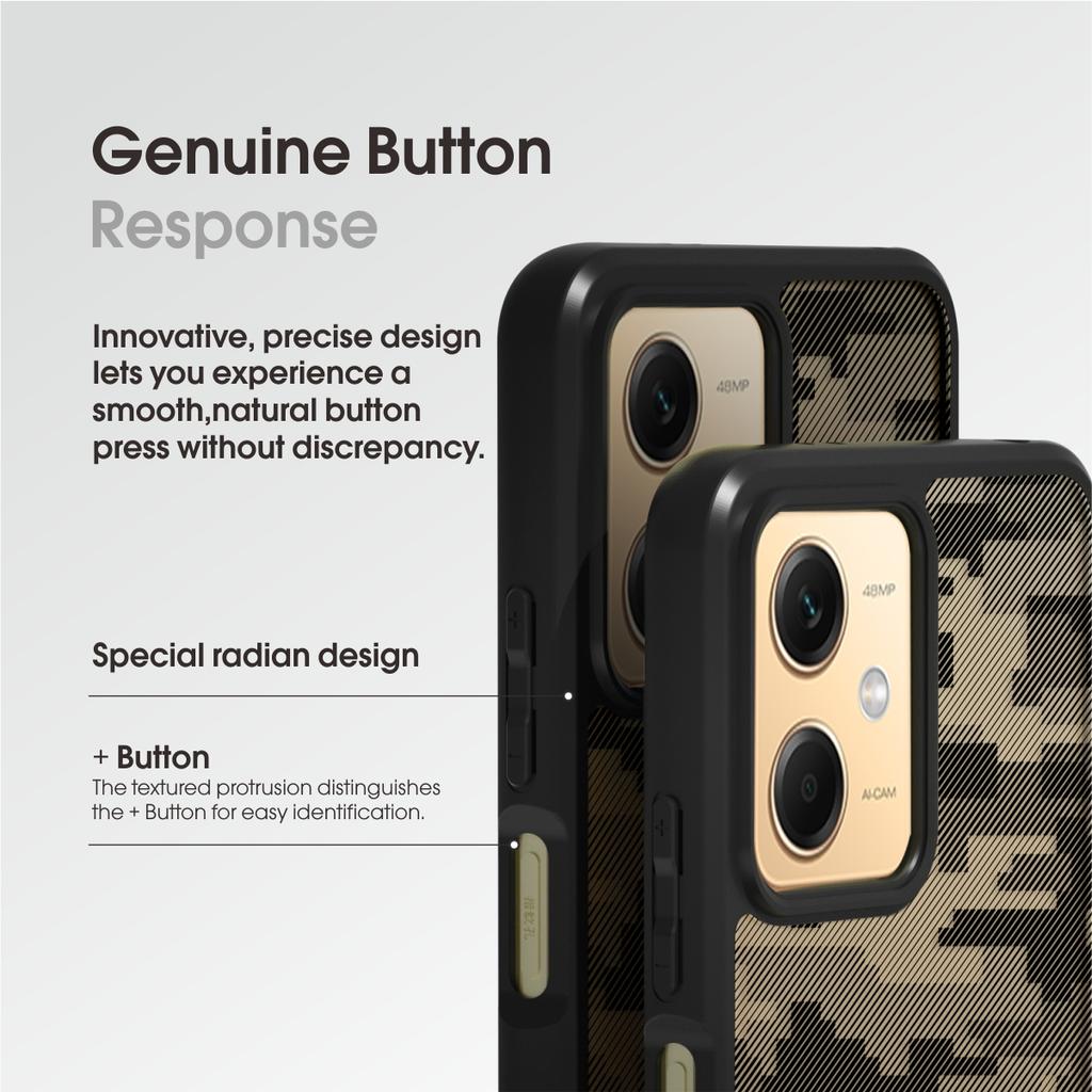 (Comes with wrist strap)ibmrs for Xiaomi Note12/12R Pro/POCO X5 5G case,camouflage lear transparent phone protection