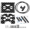 AXSPEED Carbon Fiber&Aluminum Battery Tray /Double Layer ESC Mounting Plate for TRX4M TRX4-M 1/18 RC Crawler Car Upgrade Parts