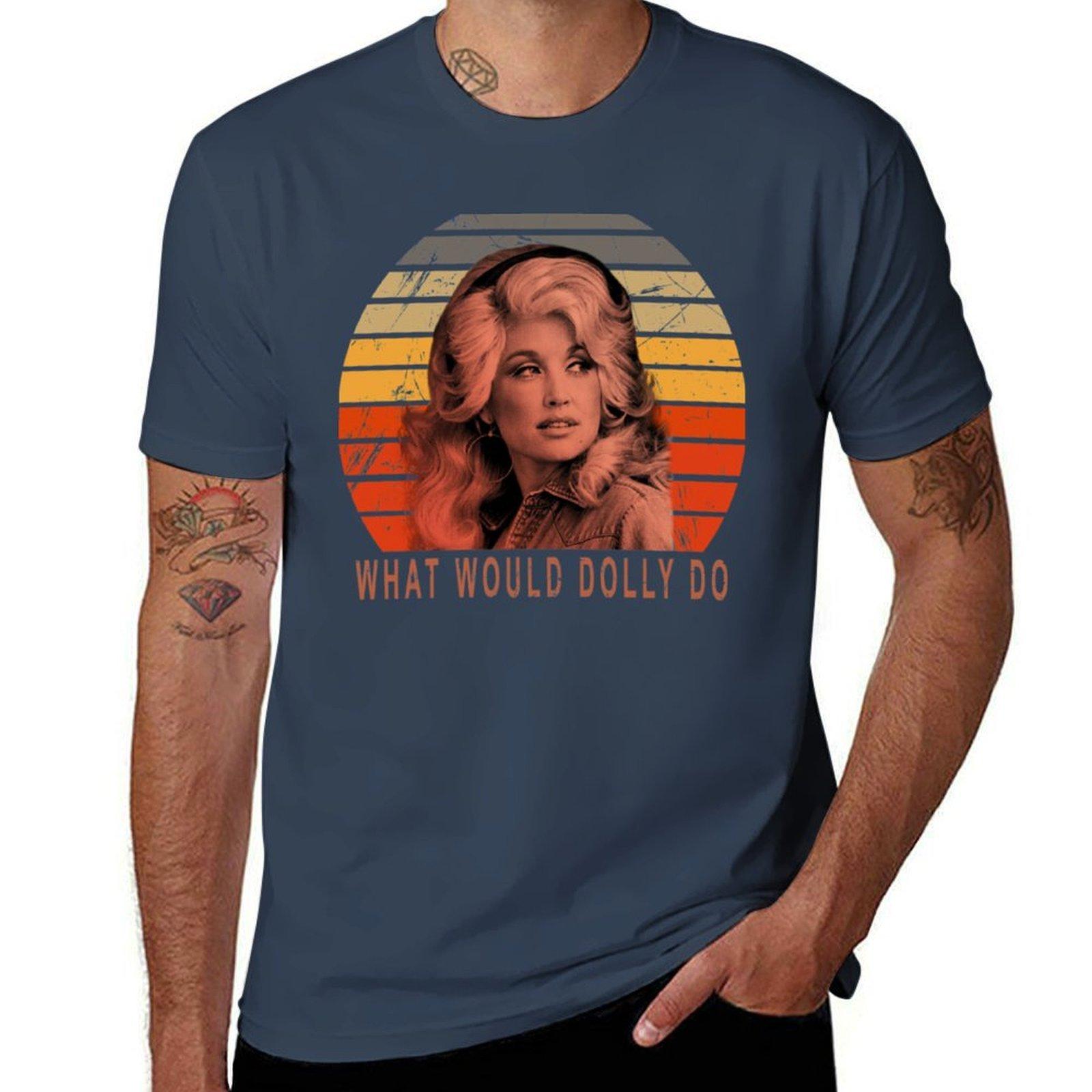 Dolly Parton TShirt Casual Daily Wear Short Sleeve Top S