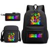 Rhythm Box Spiel Merchandise Schultasche Sprunki Cartoon Sternenhimmel Rucksack Umhängetasche Dreiteiliges Set
