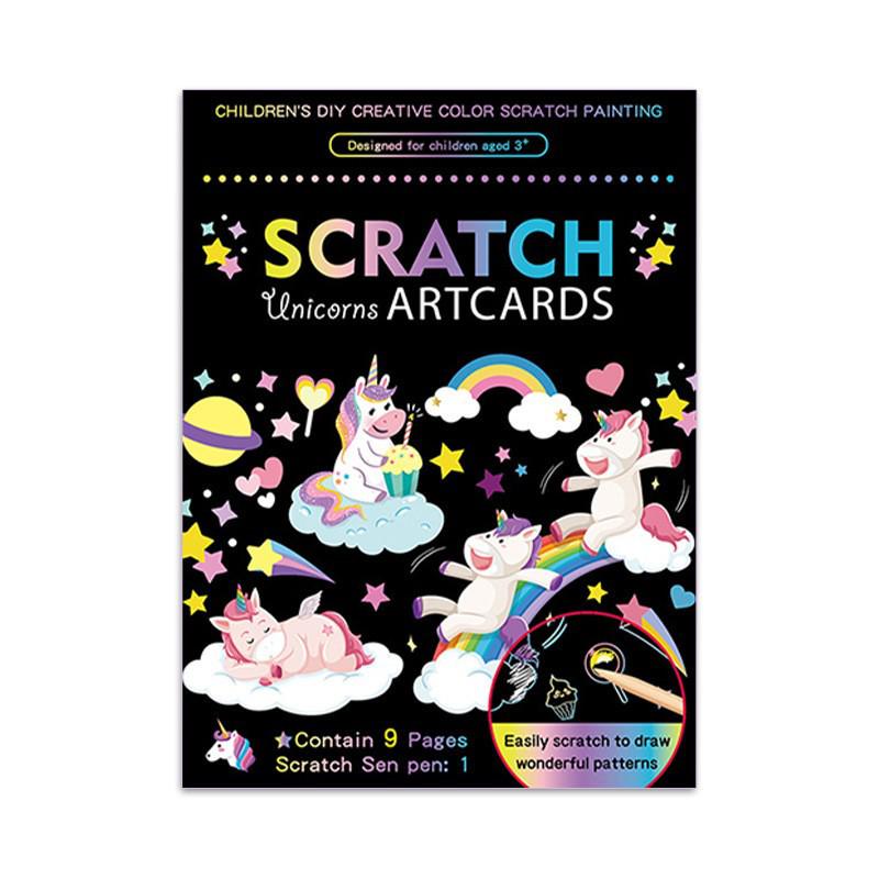 Children's Scratch Art Fun Creative DIY Doodle Painting Book - Perfect Gift for Kids