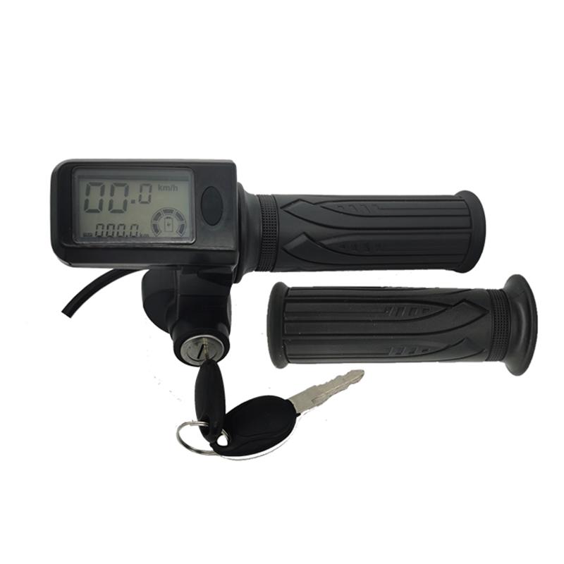 36v 48V 60v Electric Bike Scooter LCD Display Twist Throttle Grip Accessories Key Components for Your Electric Bicycle