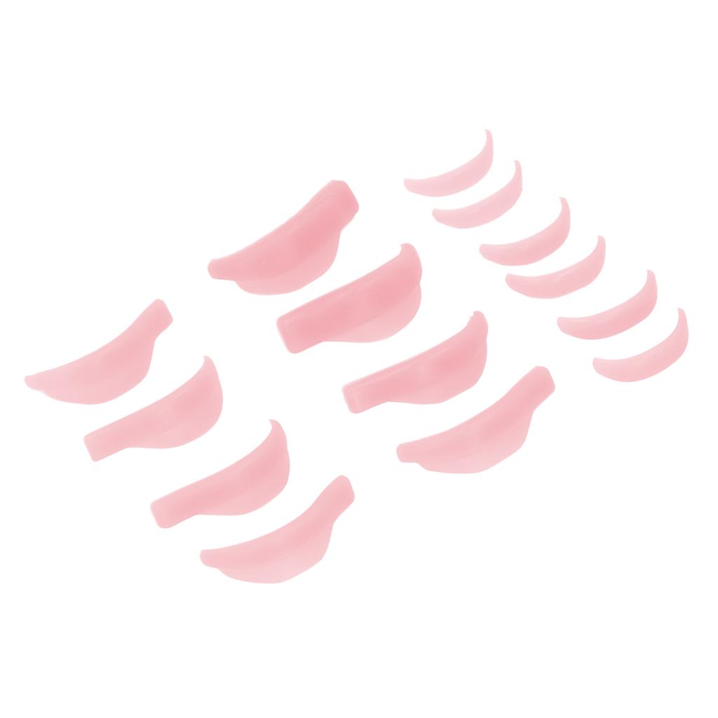 7 Pairs Silicone Eyelash Perming Curler Different Size Reusable Lash Lift Pads for Beauty Salons
