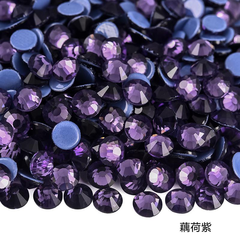 Imitation Austrian Hot Diamond Manicure Glass Flat Bottom Drill Adhesive Rhinestone Diy Clothing Accessories Hot Melt Adhesive Bottom Drill