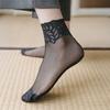 Sheer Socks Thin for Women Mid-tube Nylon Breathable Mesh See Through
