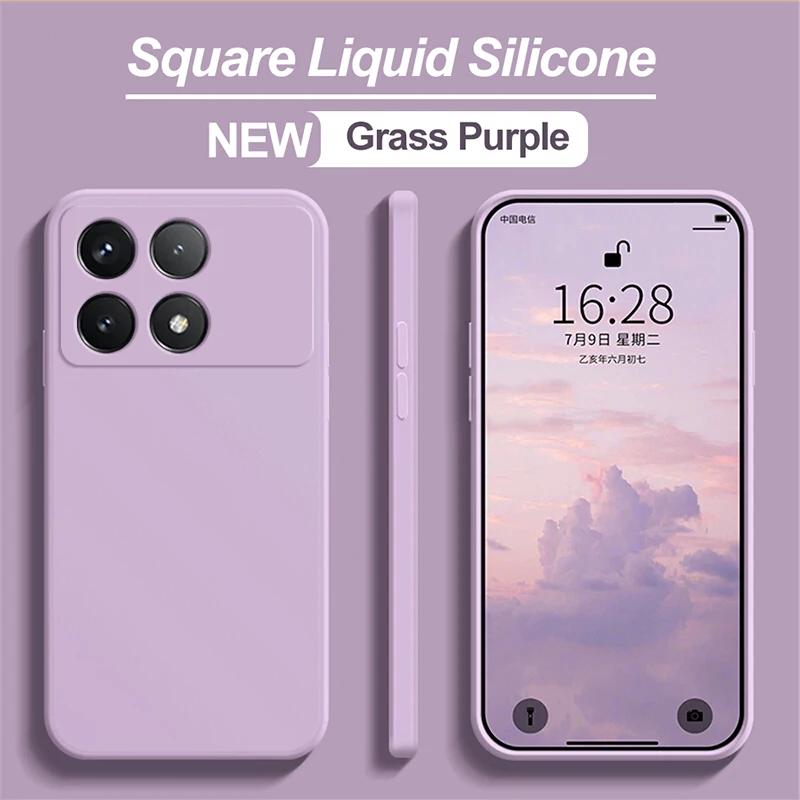 

Жидкий силиконовый чехол для телефона Xiaomi Poco X6 Pro Poco X 6 Pro Pocox6 Pro Мягкий чехол POCO X6 5G