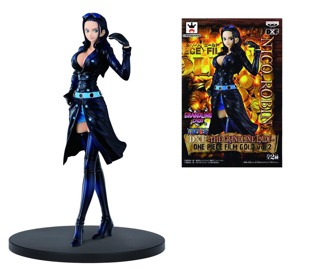Nico Robin Piece DXF THE GRANDLINE LADY ONE PIECE FILM GULL Anime Figurvarer Pris (One vol.2 Banpresto)