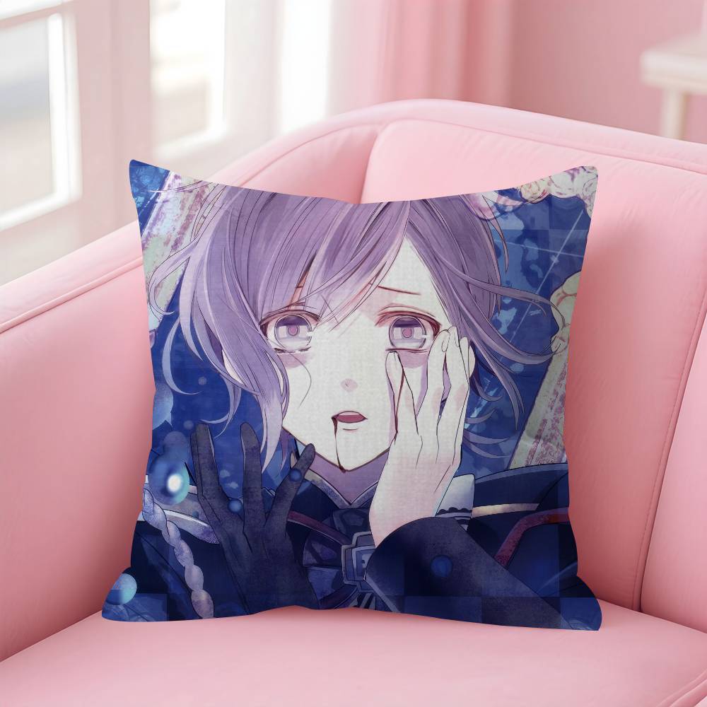 Anime Diabolik Lovers Pillow Cushion Cover Pillowcase Living Room Sofa Home Decor