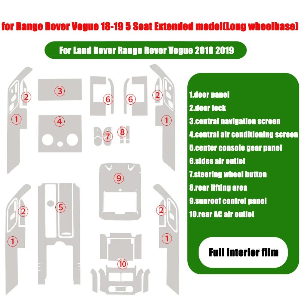 For Land Rover Range Rover Vogue L405 RR Sport L494 Car Door Center Console Film Central AC Navigation Screen TPU Protector Film