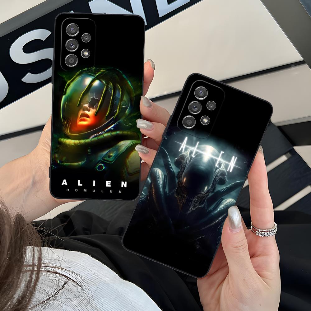 Alien Romulus Mobile Cell Phone Case for Samsung Galaxy M55 54 42 35 34 33 32 23 22 15 14 13 12 F55 5G Colorful Cover Luxury