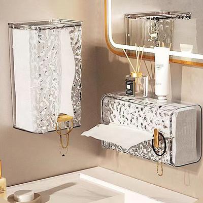 Luxe Tissue Box Wandmontage Acryl Transparante Tissue Box Servethouder Badkamer Papier Doos Tissuepapier Dispenser