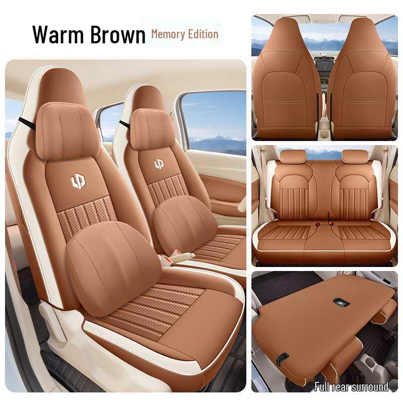 Leapmotor T03 2025 Autositzbezug - Light Enjoy Edition, Fun Share, Smart Enjoy, Ganzjahres-Vollabdeckungskissen