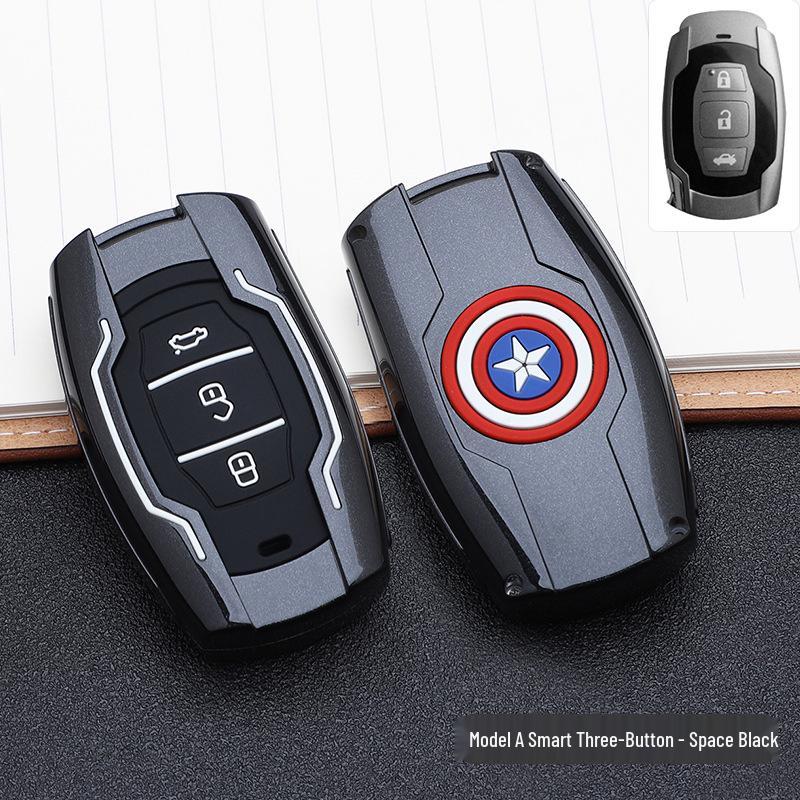 BYD Marvel Car Key Pouch - Fashionable Buckle Remote Shell & Personalized Decor