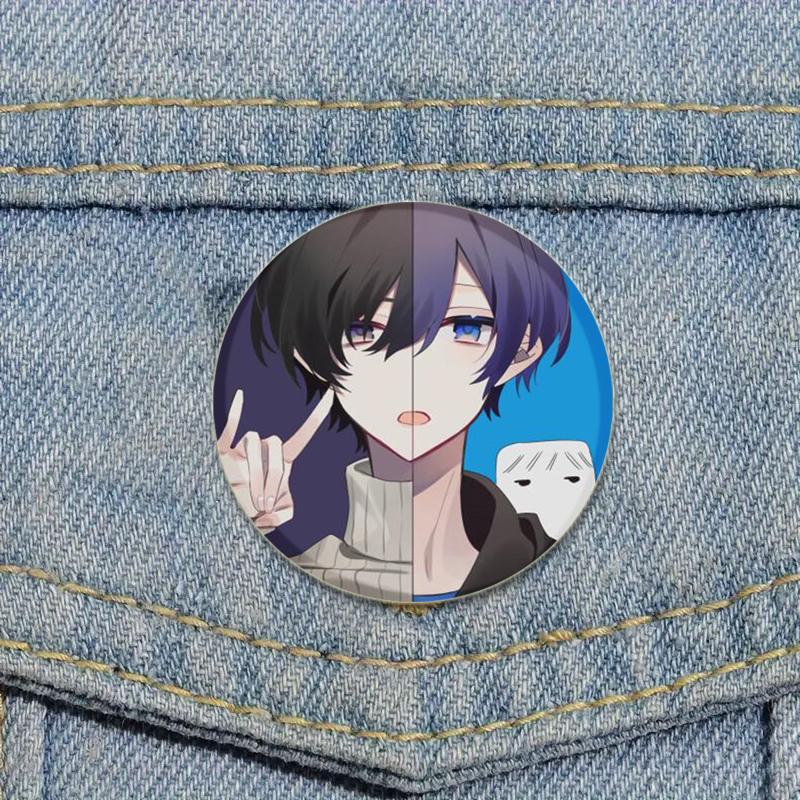 32/44/58mm Bungo Stray Dogs Pin Agency Atsushi Nakajima Dazai Osamu Soft Button Decorative Handmade Hat Badge Gift Accessory