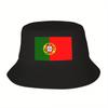 Custom Flag Of Portugal Beach Bucket Hat Unisex Women Unisex Summer FisherUnisex Cap