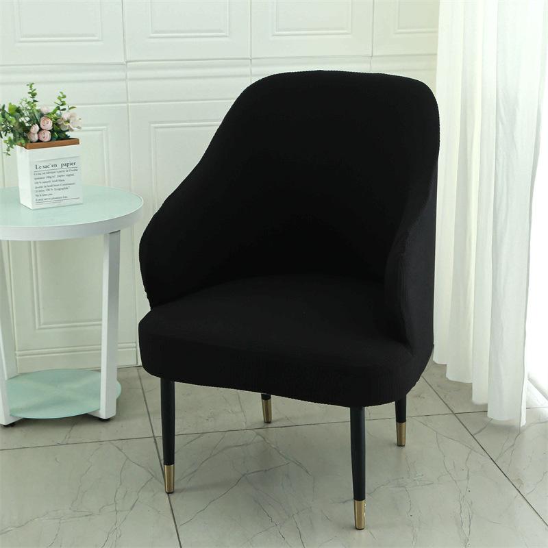 Nordic Style Computer Universal Semicircular Office with Armrests and Full-inclusive Dining Chair Cover Curved Small Sofa Cover