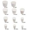1~26pcs Lab Rubber Stoppers Solids White Tapered Plugs for Chemistry Flask Test Tube Alkali-Resistant Sealing Bungs 7