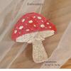 Exquisite Plant Colored Mushroom Embroidery Iron On Pudding Countryside Style Girls' Shoulder Bag Diy Decoration Badge