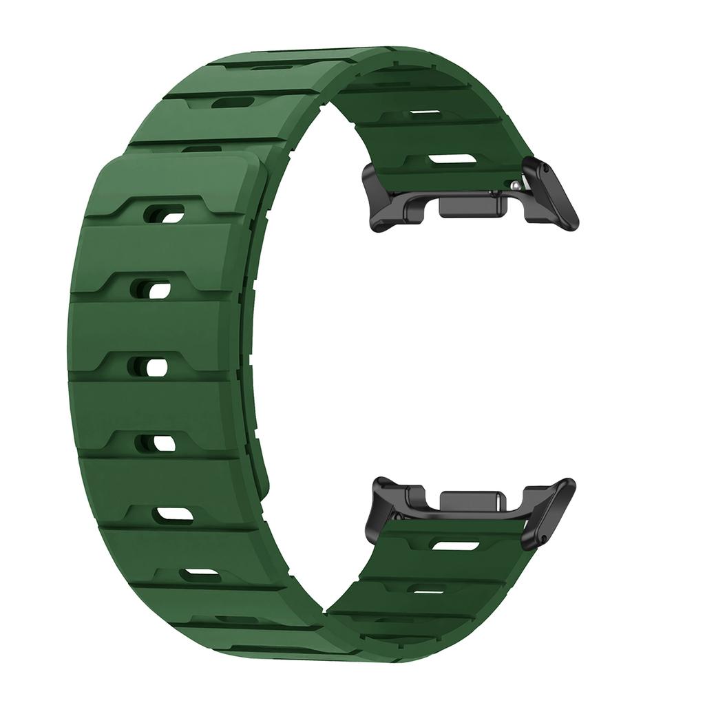 Magnetiskt Band För Samsung Galaxy Watch 8/8classic Ultra 2025/7 47mm Tvåfärgat Silikonband För Galaxy Justerbart Sportarmband