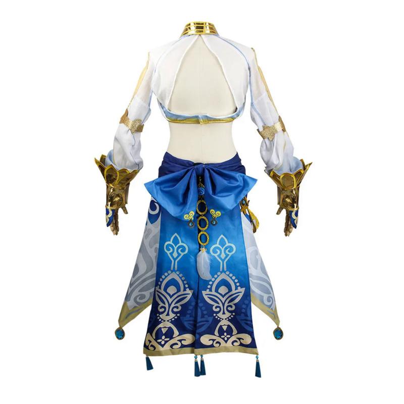 Nilou Cosplay Sumeru Hydro Cosplay Costume Full Set Headwear Tattoo Dress Outfits for Comic Game Halloween Clothes