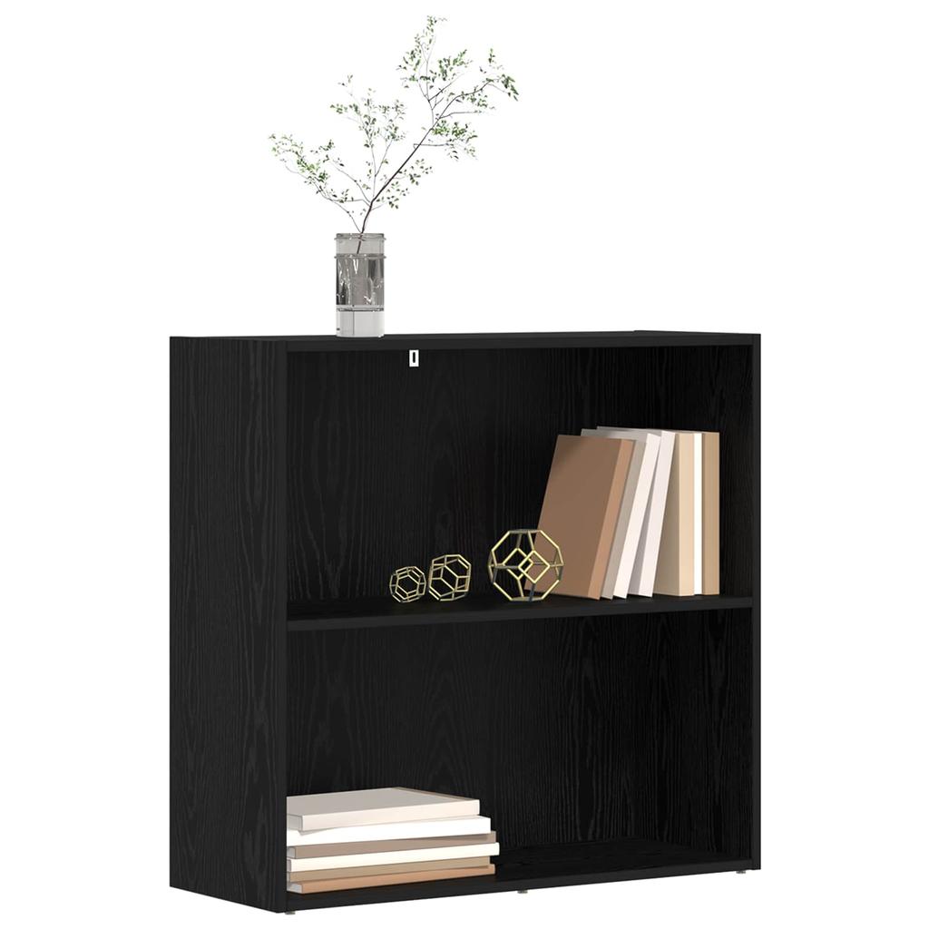 Bookshelf Black Oak Effect 80 x 30 x 76.5 cm