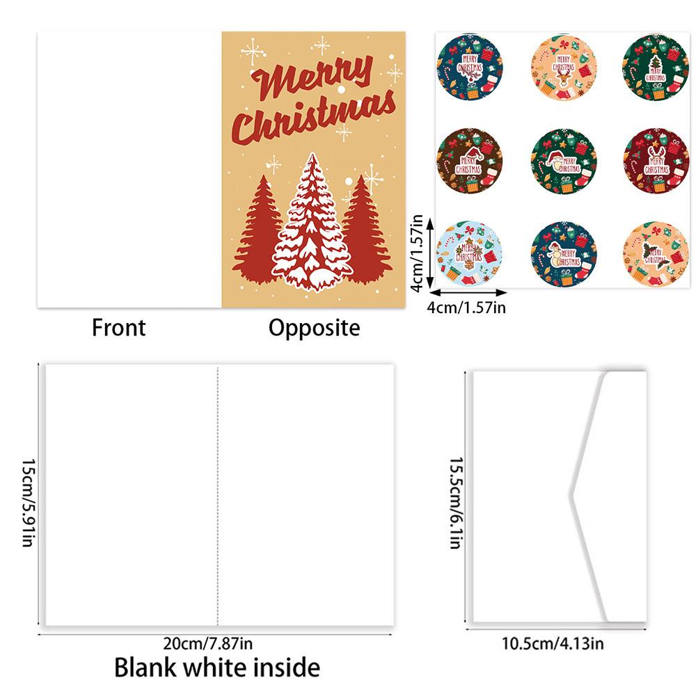 Festive Card Christmas Kit Party Planning Props With Stickers Envelopes And